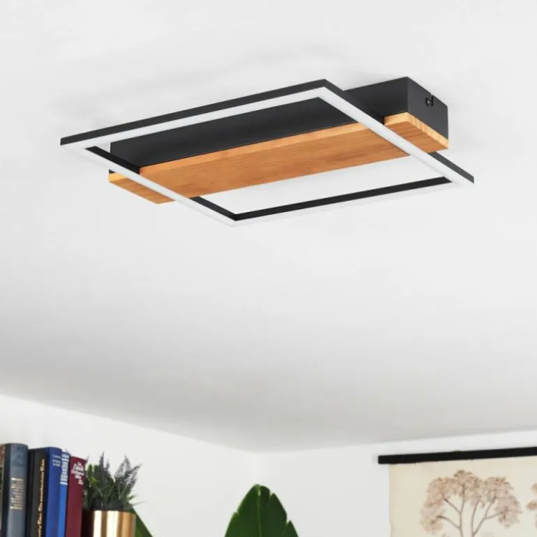 Plafonnier Courceaux LED Écru, Noir, 1 lumière