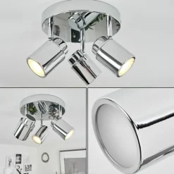 Plafonnier Douarnenez Chrome, 3 lumières