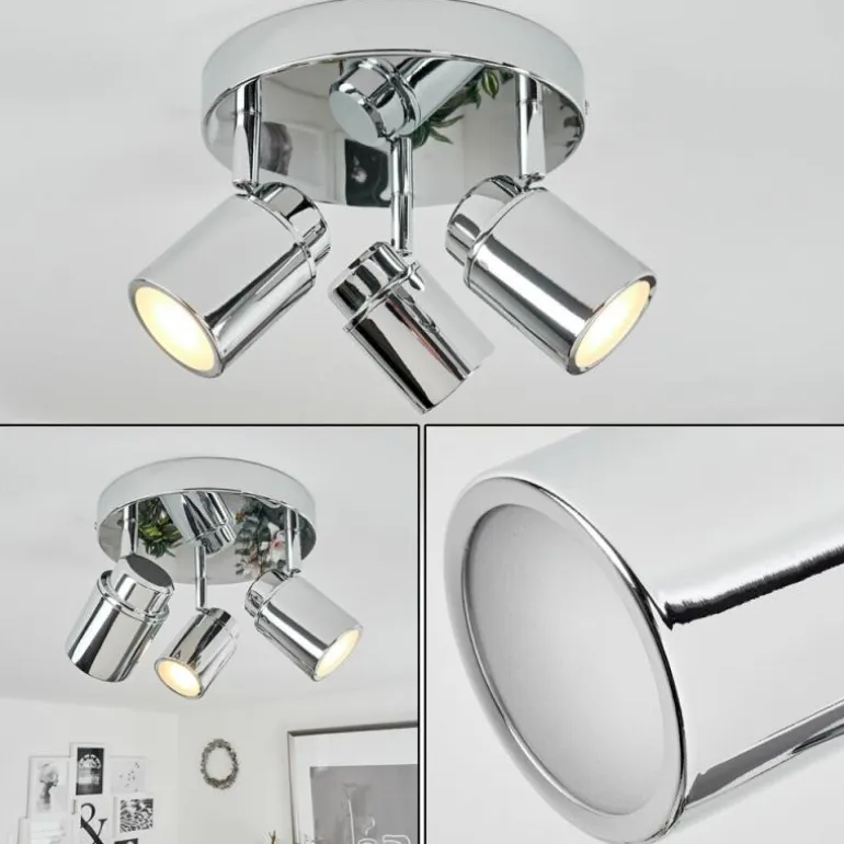 Plafonnier Douarnenez Chrome, 3 lumières