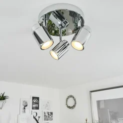 Plafonnier Douarnenez Chrome, 3 lumières