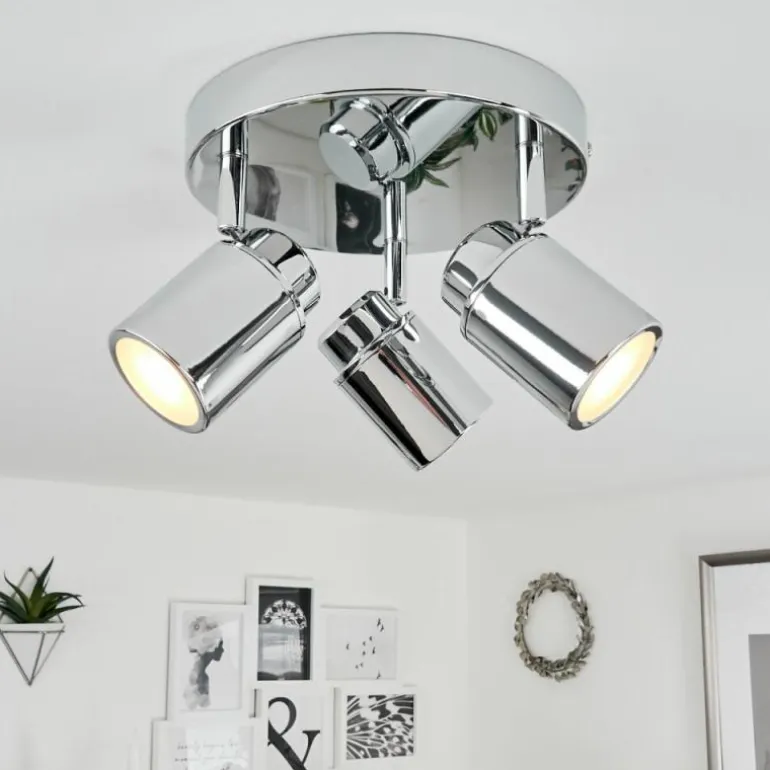 Plafonnier Douarnenez Chrome, 3 lumières
