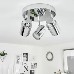 Plafonnier Douarnenez Chrome, 3 lumières