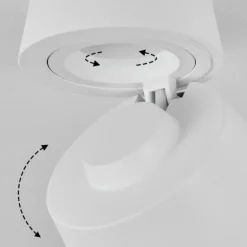 Plafonnier Especiosa Blanc, 1 lumière