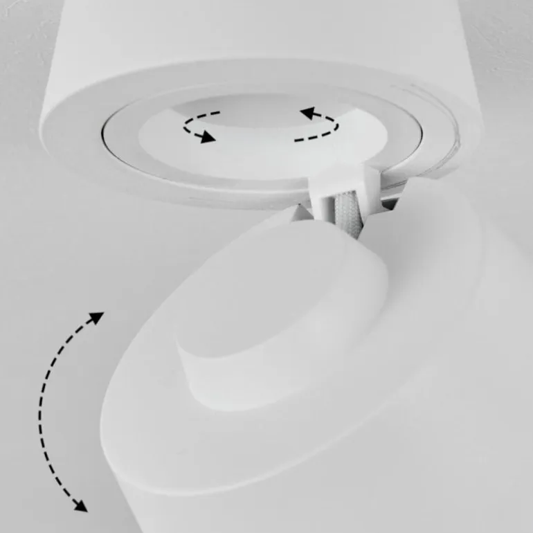 Plafonnier Especiosa Blanc, 1 lumière