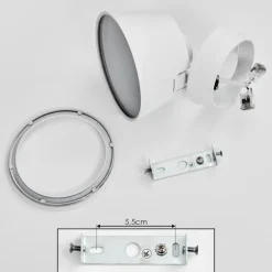 Plafonnier Especiosa Blanc, 1 lumière