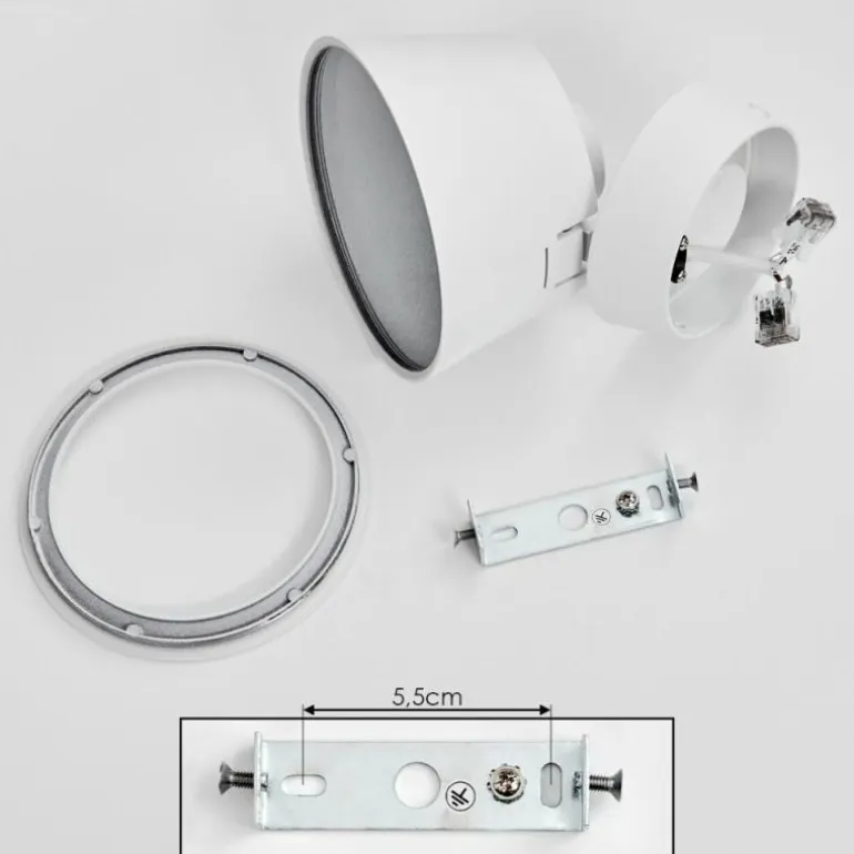 Plafonnier Especiosa Blanc, 1 lumière