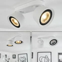 Plafonnier Especiosa Blanc, 2 lumières