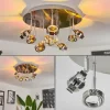 Plafonnier Fernandaires LED Nickel mat, 18 lumières