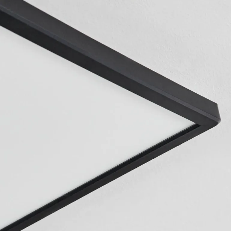 Plafonnier Folgares LED Noir, 1 lumière