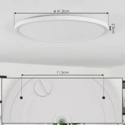 Plafonnier Folgares LED Blanc, 1 lumière