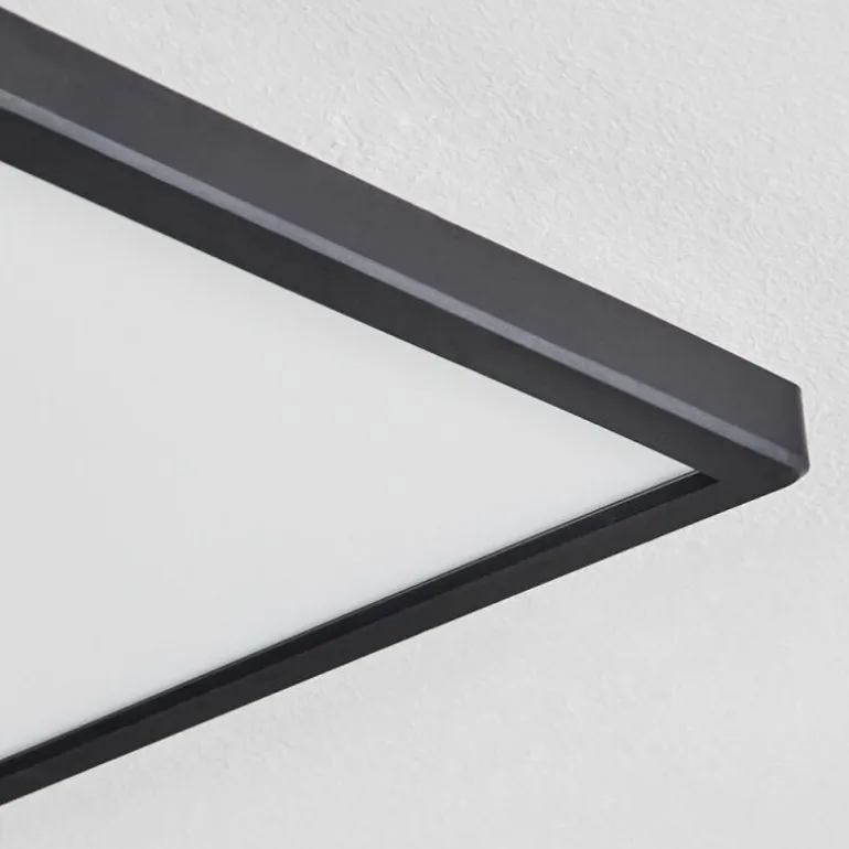 Plafonnier Folgares LED Noir, 1 lumière