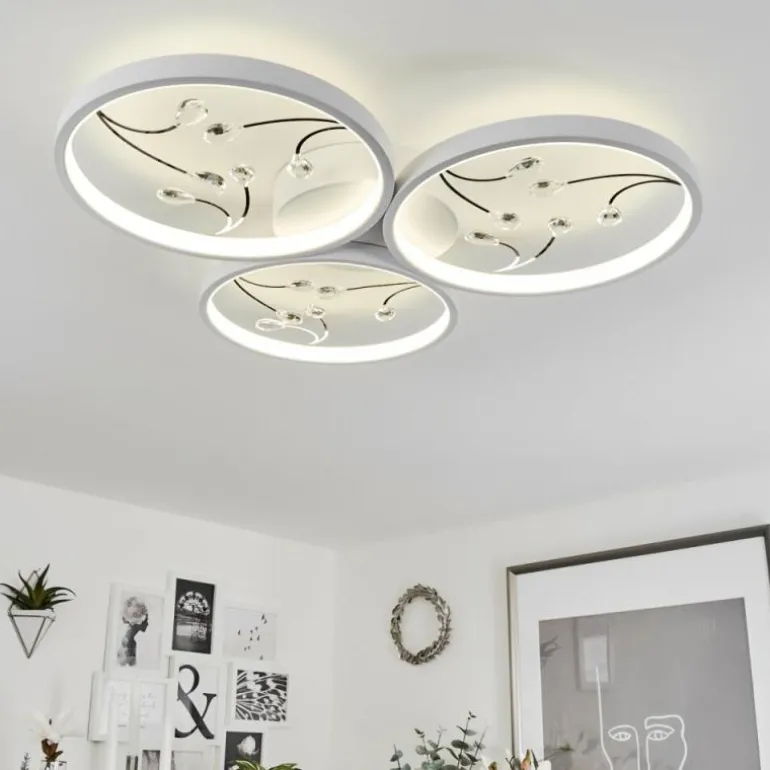 Plafonnier Fombillou LED Blanc, 1 lumière