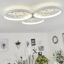 Plafonnier Fombillou LED Blanc, 1 lumière