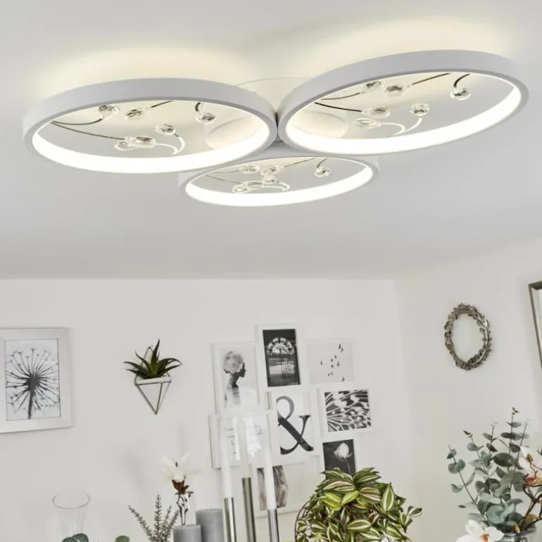 Plafonnier Fombillou LED Blanc, 1 lumière