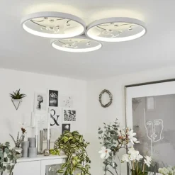 Plafonnier Fombillou LED Blanc, 1 lumière