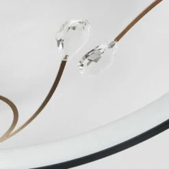 Plafonnier Fombillou LED Noir, 1 lumière