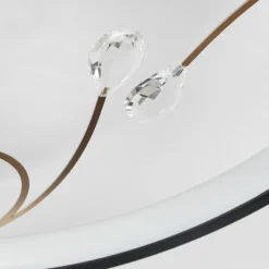 Plafonnier Fombillou LED Noir, 1 lumière