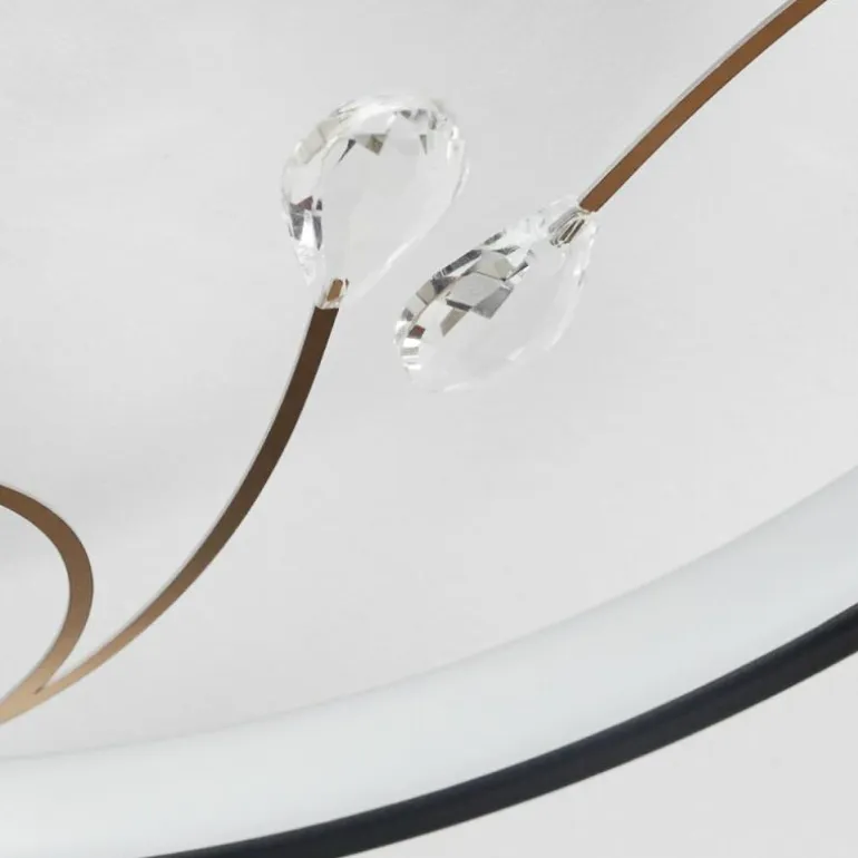 Plafonnier Fombillou LED Noir, 1 lumière