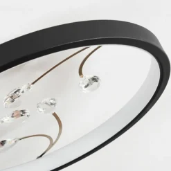Plafonnier Fombillou LED Noir, 1 lumière