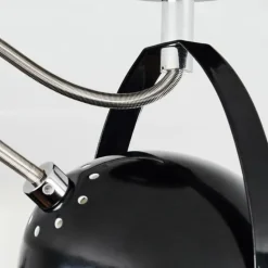 Plafonnier Foverup Chrome, Nickel mat, Noir, 2 lumières