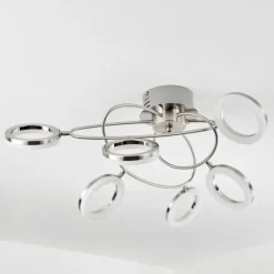 Plafonnier Frans LED Nickel mat, 1 lumière