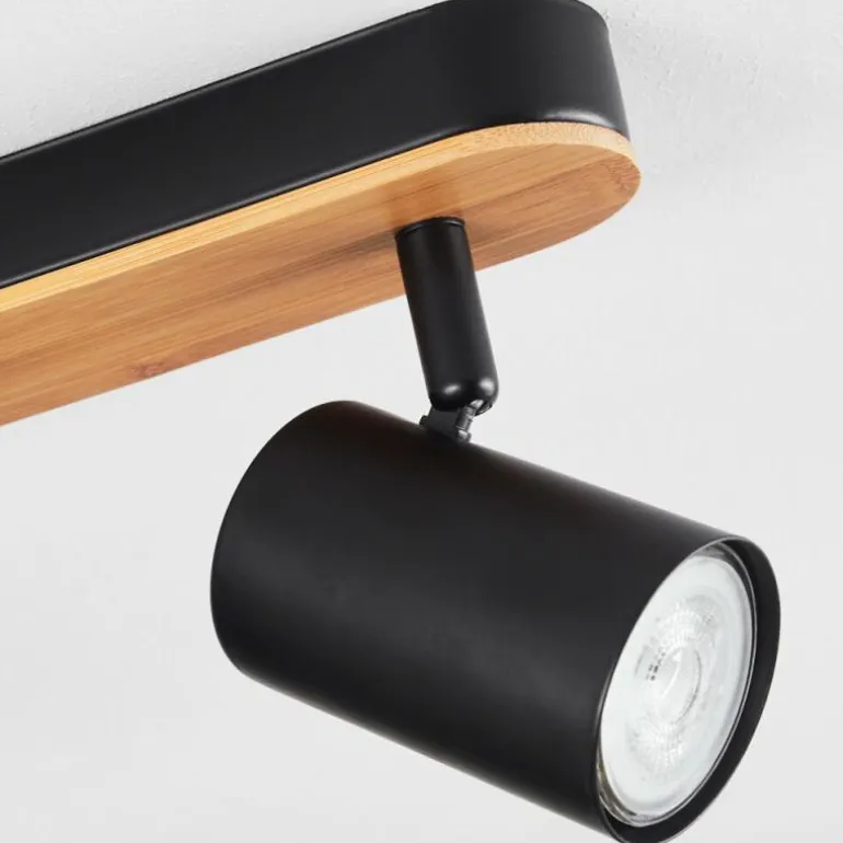 Plafonnier Gandufe Écru, Noir, 3 lumières
