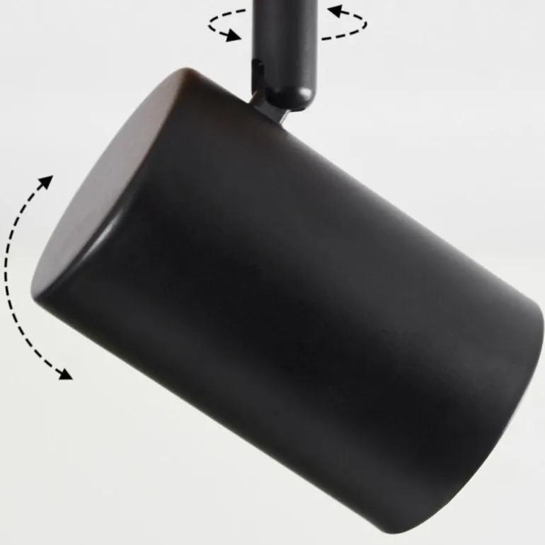 Plafonnier Gandufe Écru, Noir, 3 lumières