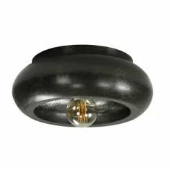 Plafonnier Gralhos Noir, 1 lumière
