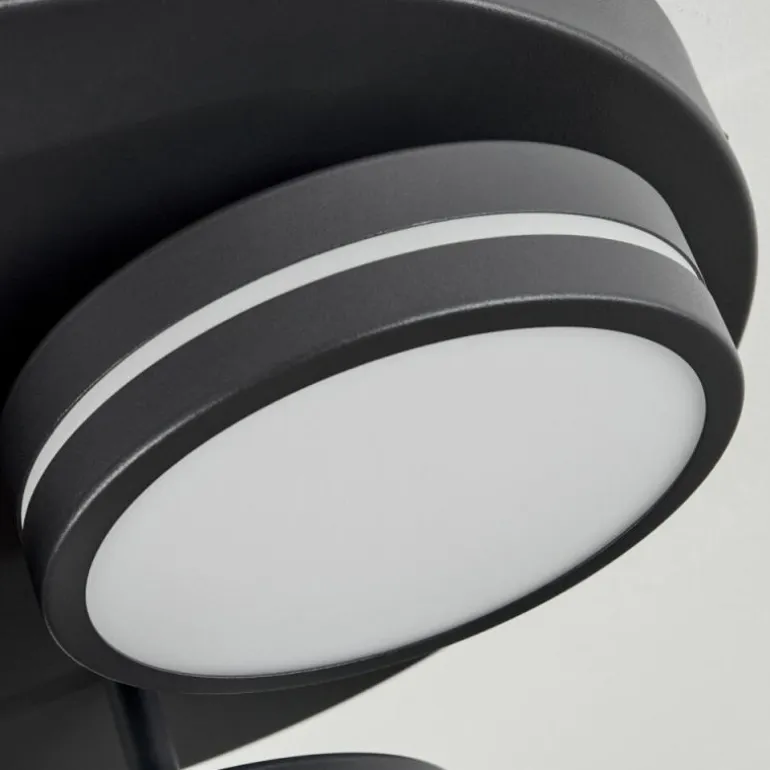 Plafonnier Huallilemu LED Noir, 3 lumières