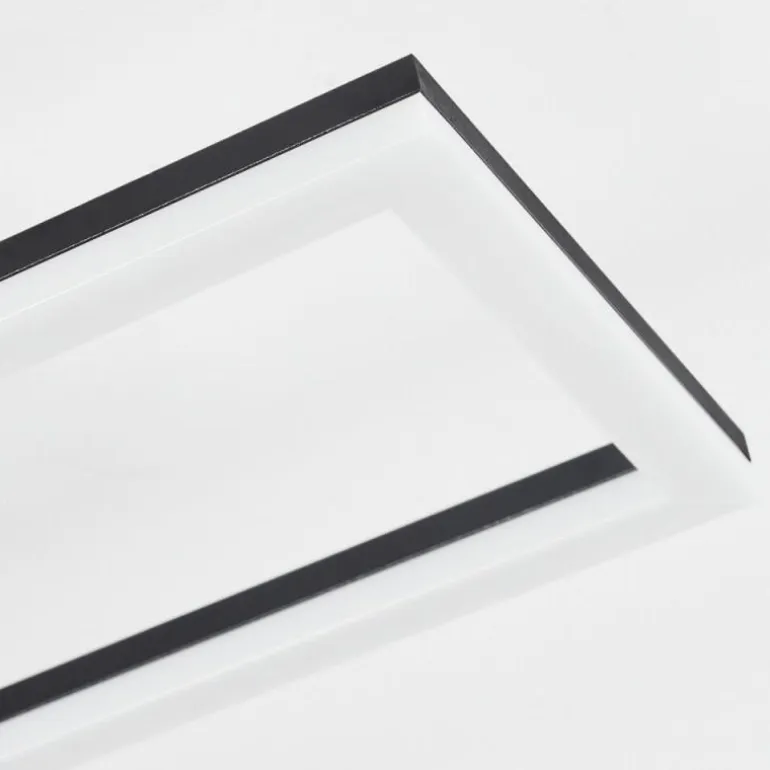 Plafonnier Hyacinthe LED Noir, 1 lumière, Télécommandes