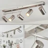 Plafonnier Javel Chrome, Nickel mat, 5 lumières