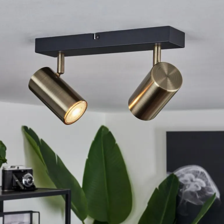 Plafonnier Javel Noir, 2 lumières