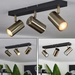 Plafonnier Javel Noir, 3 lumières