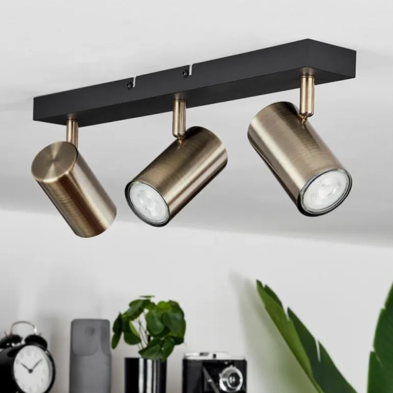 Plafonnier Javel Noir, 3 lumières