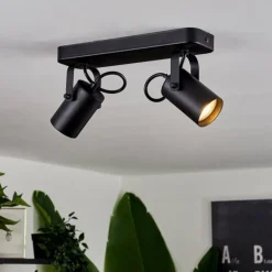 Plafonnier Kergus Noir, 2 lumières