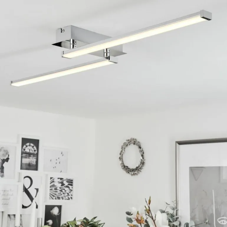 Plafonnier Kudus LED Chrome, 1 lumière