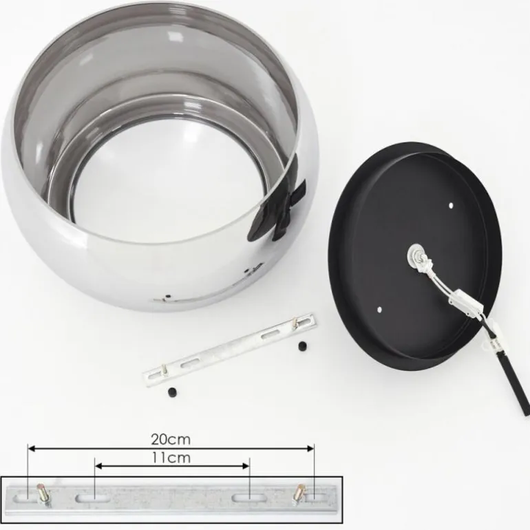 Plafonnier Lissy Noir, 3 lumières
