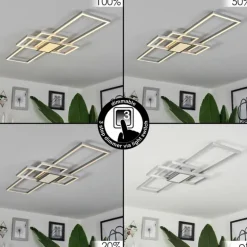 Plafonnier Longos LED Aluminium, 1 lumière