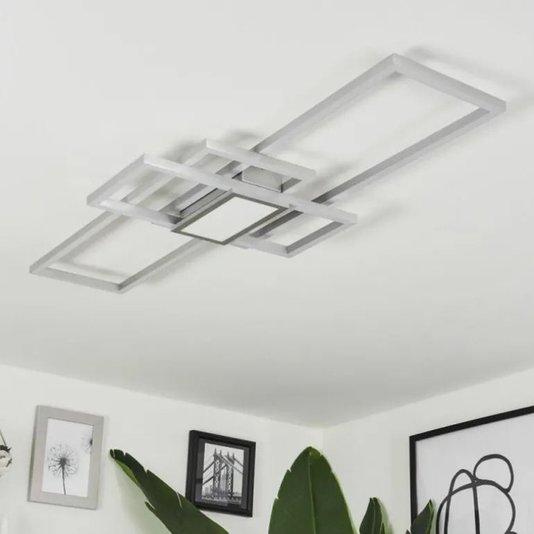 Plafonnier Longos LED Aluminium, 1 lumière
