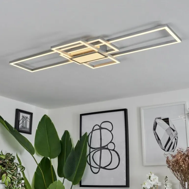 Plafonnier Longos LED Aluminium, 1 lumière