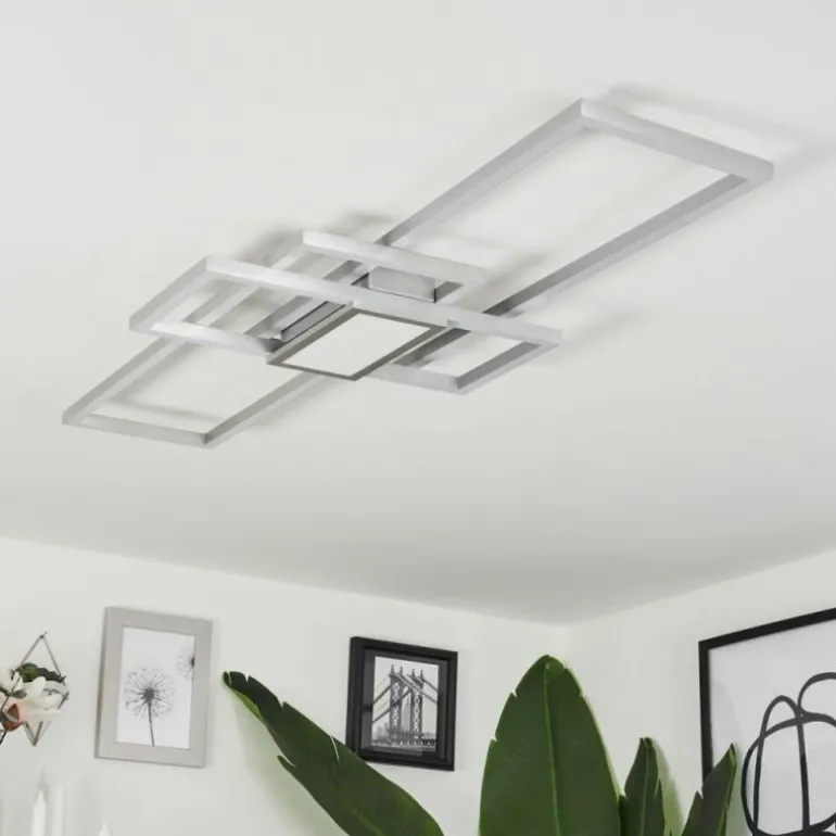 Plafonnier Longos LED Aluminium, 1 lumière