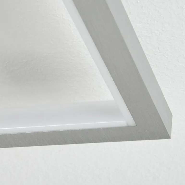Plafonnier Longos LED Aluminium, 1 lumière, Télécommandes