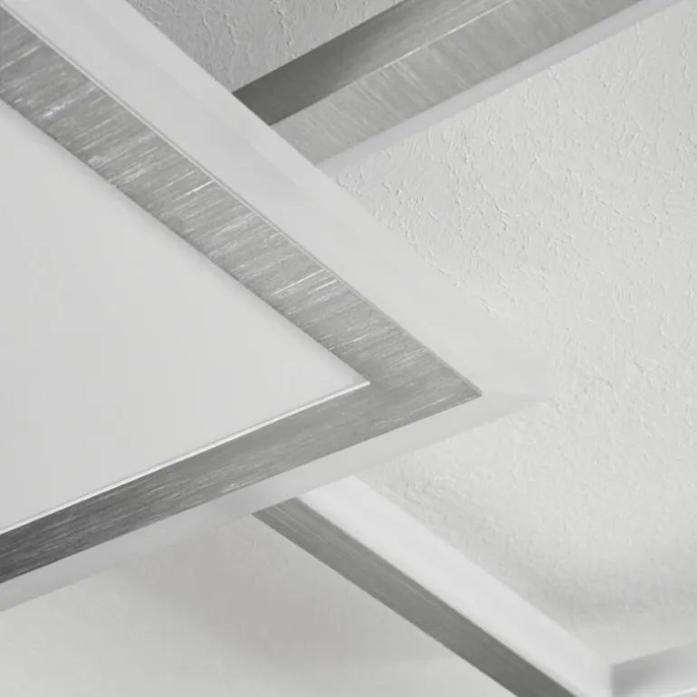 Plafonnier Longos LED Aluminium, 1 lumière, Télécommandes