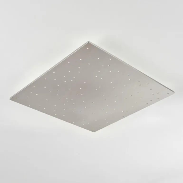 Plafonnier Madrier LED Nickel mat, Blanc, 1 lumière, Télécommandes