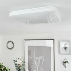 Plafonnier Melres LED Blanc, 1 lumière