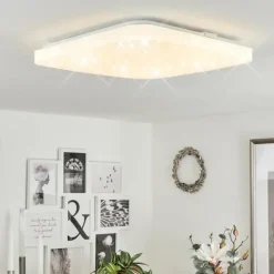 Plafonnier Melres LED Blanc, 1 lumière