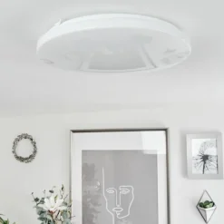 Plafonnier Melres LED Blanc, 1 lumière