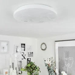 Plafonnier Melres LED Blanc, 1 lumière