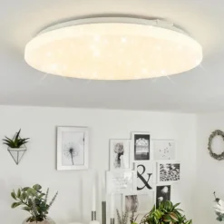 Plafonnier Melres LED Blanc, 1 lumière