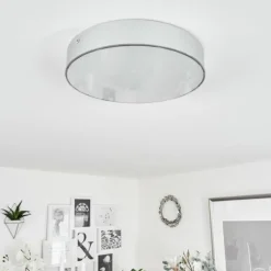 Plafonnier Mentque LED Argenté, 1 lumière